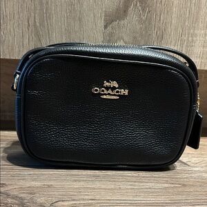 Coach Black Leather Mini Jamie Camera Bag